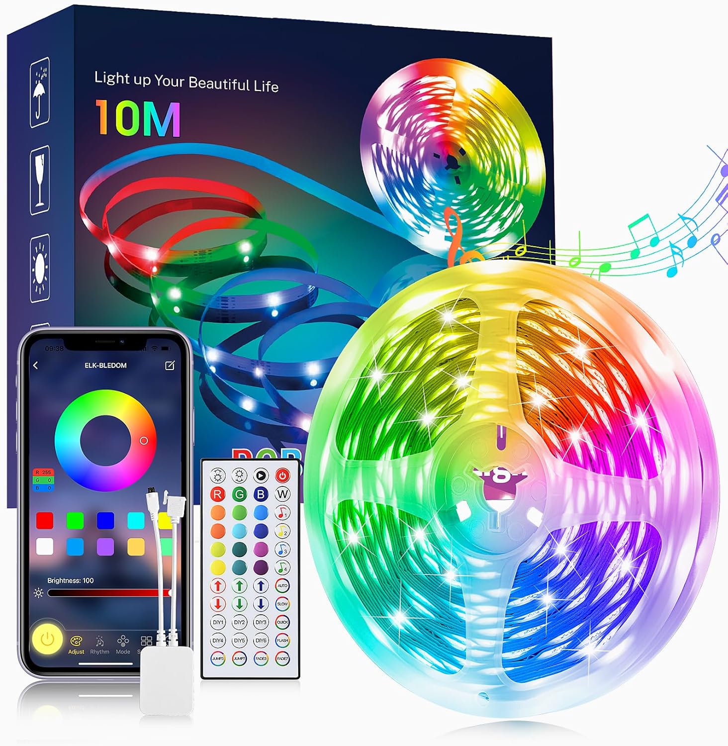 CINTA LUZ RGB 10M WIFI CON APP TUYA