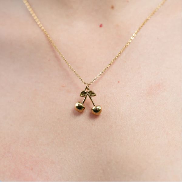 Cadena Cherry Mujer - - Oro Laminado 18k