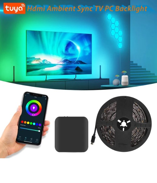 CINTA LUZ LED PARA TV CON MODULO HDMI